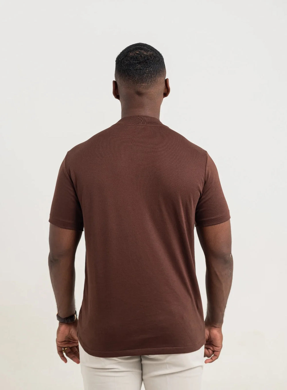 CAMISETA PIMA - GOLA ROLÊ - MARROM - imagem 3